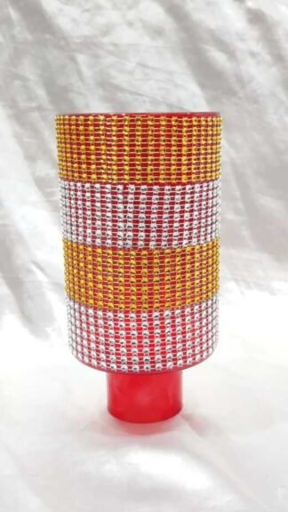 7.5 Inch Red Colored Fiber Globe
