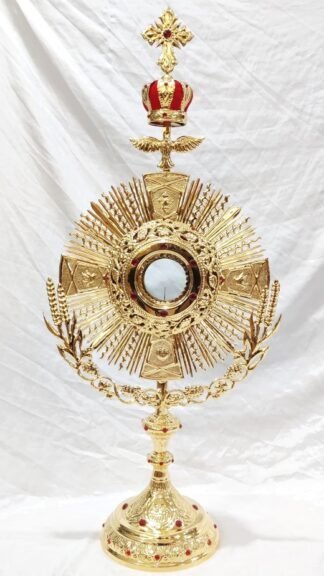 35 Inch Gold Plated Monstrance