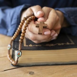wooden rosary
