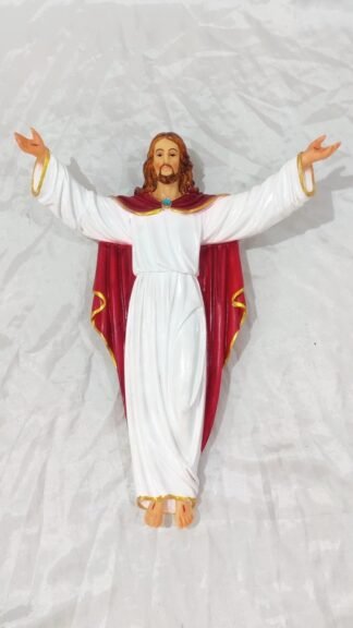 16 Inch Inch Risen Jesus Relief Statue