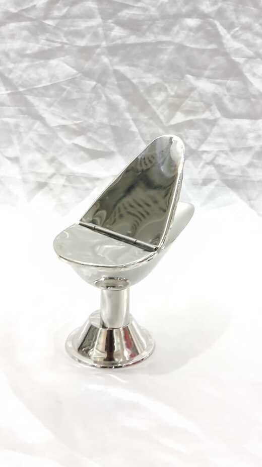 3*5 Inch Silver Plated Incense Pot - Image 3