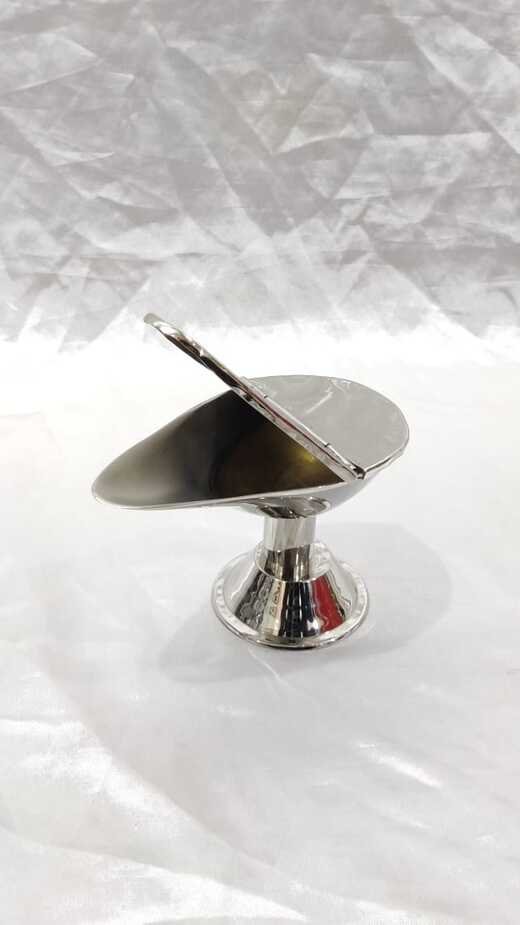 3*5 Inch Silver Plated Incense Pot - Image 4