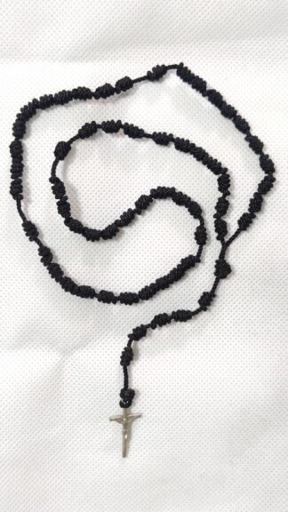 6 MM Black Full Thread Rosary