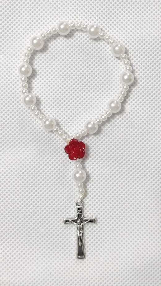10 Beads Pearl Rosary - 8mm