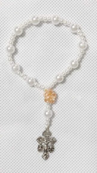 10 Beads White Pearl Rosary - 8mm