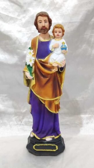 Poly Marble St Joseph Statue - 12 Inch